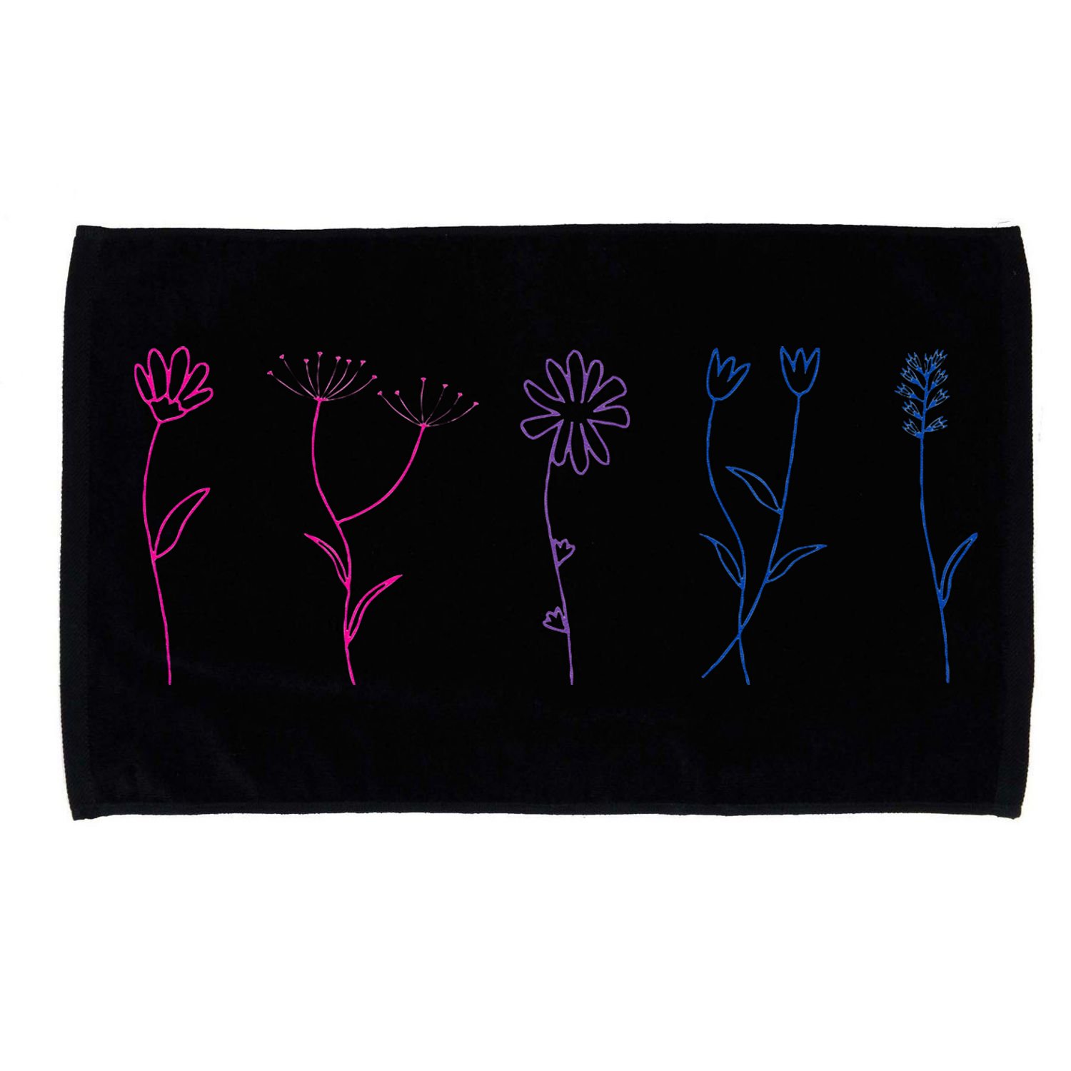 Bisexual Wildflower Bi Pride Bi Pride Bisexual Pride Microfiber Hand Towel