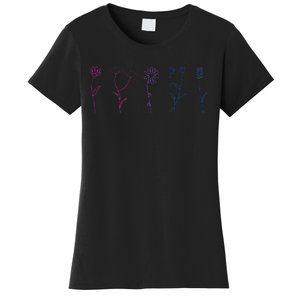 Bisexual Wildflower Bi Pride Bi Pride Bisexual Pride Women's T-Shirt