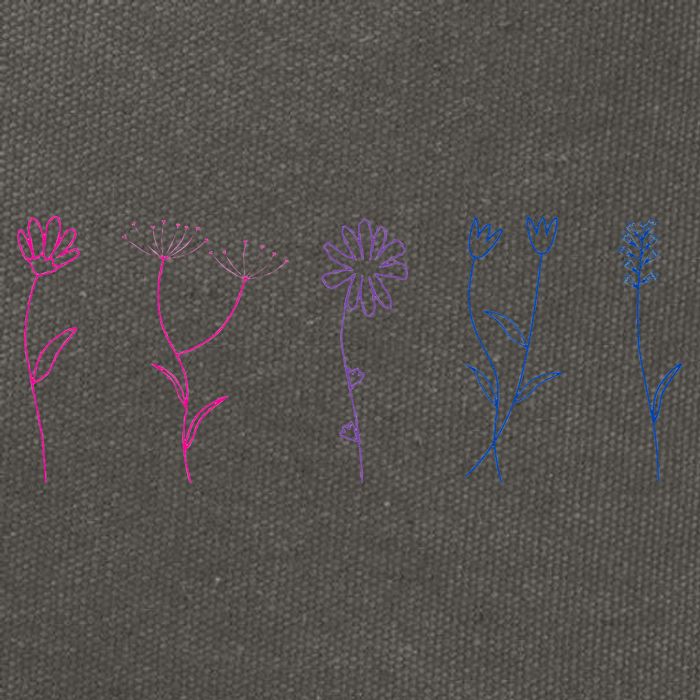 Bisexual Wildflower Bi Pride Bi Pride Bisexual Pride Cotton Canvas Backpack