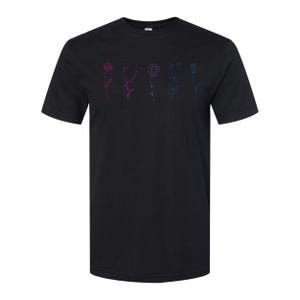 Bisexual Wildflower Bi Pride Bi Pride Bisexual Pride Softstyle CVC T-Shirt