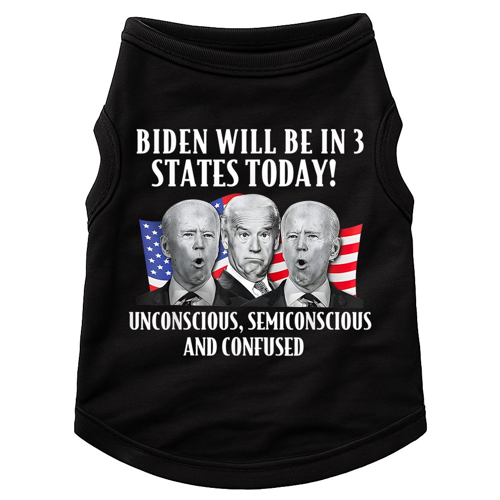 Biden Will Be In 3 States Today Funny Joe Biden Anti Biden Doggie Tank