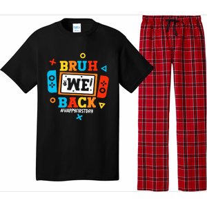 Bruh We Back To School Happy First Day Video Game Boy Pajama Set