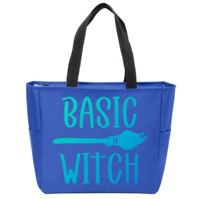 Basic Witch Broomstick Cool Gift Zip Tote Bag