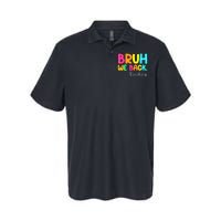 Bruh We Back Teachers Happy First Day Of School Students Softstyle Adult Sport Polo