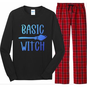 Basic Witch Broomstick Cool Gift Long Sleeve Pajama Set