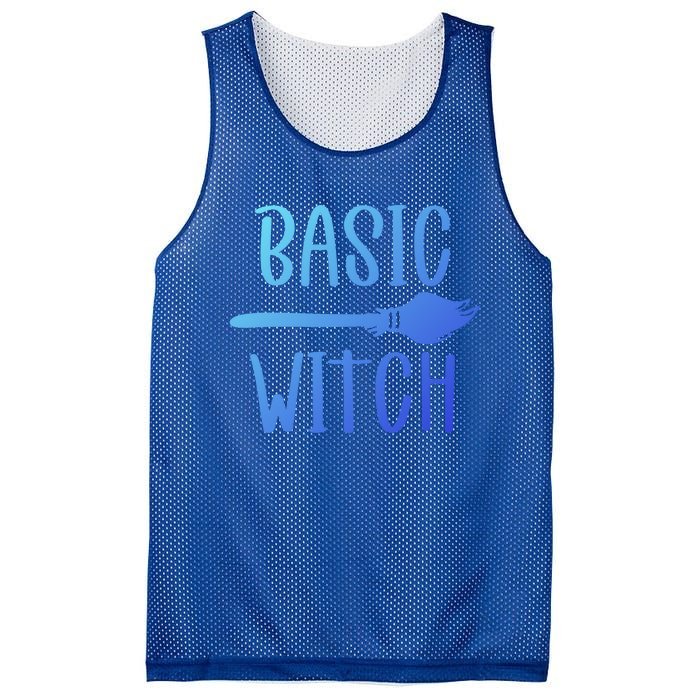 Basic Witch Broomstick Cool Gift Mesh Reversible Basketball Jersey Tank