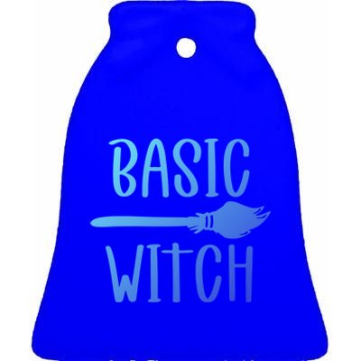 Basic Witch Broomstick Cool Gift Ceramic Bell Ornament