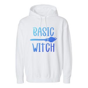 Basic Witch Broomstick Cool Gift Garment-Dyed Fleece Hoodie