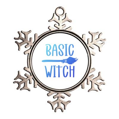 Basic Witch Broomstick Cool Gift Metallic Star Ornament