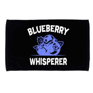 Blueberry Whisperer Blueberry Fruit Funny Blueberry Lover Cute Gift Microfiber Hand Towel