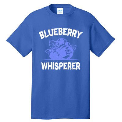 Blueberry Whisperer Blueberry Fruit Funny Blueberry Lover Cute Gift Tall T-Shirt