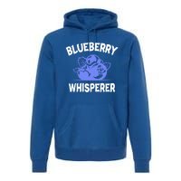 Blueberry Whisperer Blueberry Fruit Funny Blueberry Lover Cute Gift Premium Hoodie