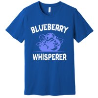 Blueberry Whisperer Blueberry Fruit Funny Blueberry Lover Cute Gift Premium T-Shirt