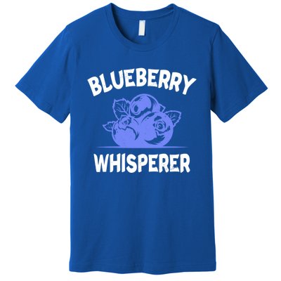 Blueberry Whisperer Blueberry Fruit Funny Blueberry Lover Cute Gift Premium T-Shirt