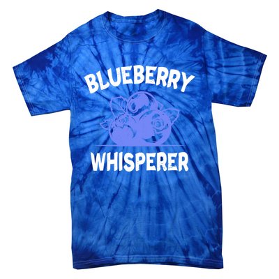 Blueberry Whisperer Blueberry Fruit Funny Blueberry Lover Cute Gift Tie-Dye T-Shirt