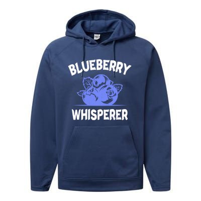 Blueberry Whisperer Blueberry Fruit Funny Blueberry Lover Cute Gift Performance Fleece Hoodie