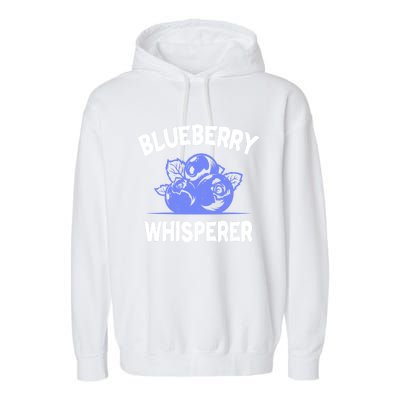 Blueberry Whisperer Blueberry Fruit Funny Blueberry Lover Cute Gift Garment-Dyed Fleece Hoodie