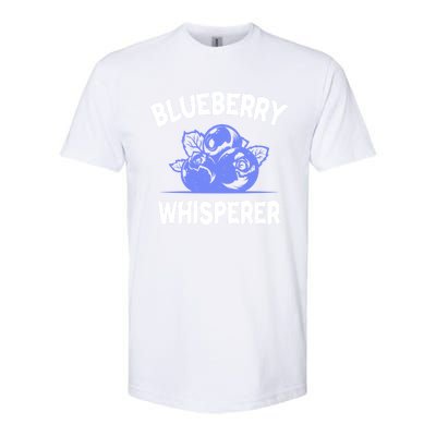 Blueberry Whisperer Blueberry Fruit Funny Blueberry Lover Cute Gift Softstyle CVC T-Shirt