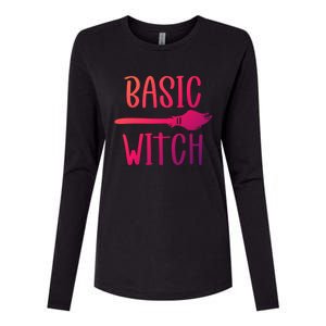 Basic Witch Broomstick Cool Gift Womens Cotton Relaxed Long Sleeve T-Shirt