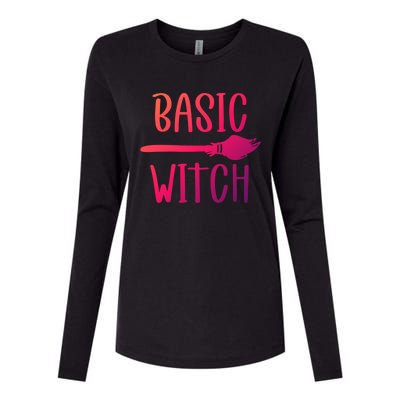 Basic Witch Broomstick Cool Gift Womens Cotton Relaxed Long Sleeve T-Shirt