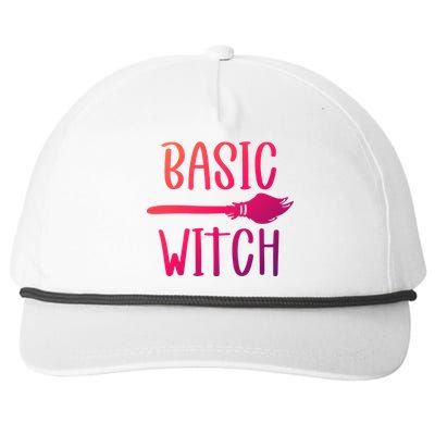 Basic Witch Broomstick Cool Gift Snapback Five-Panel Rope Hat