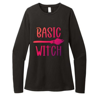 Basic Witch Broomstick Cool Gift Womens CVC Long Sleeve Shirt