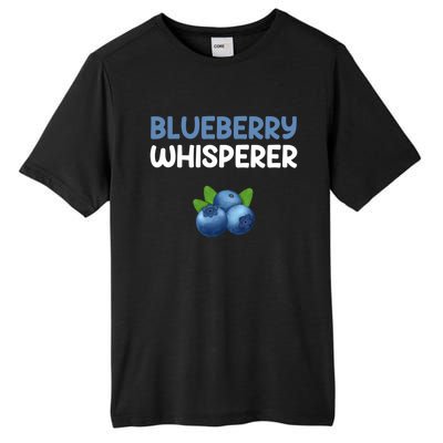 Blueberry Whisperer Blueberry Gift Tall Fusion ChromaSoft Performance T-Shirt