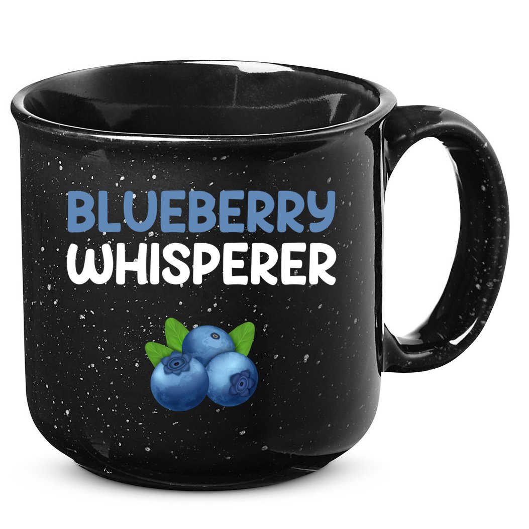 Blueberry Whisperer Blueberry Gift 15oz Campfire Ceramic Mug