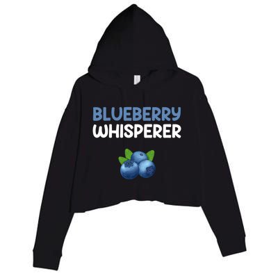 Blueberry Whisperer Blueberry Gift Crop Fleece Hoodie