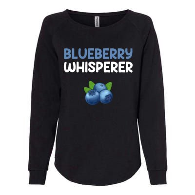 Blueberry Whisperer Blueberry Gift Womens California Wash Sweatshirt