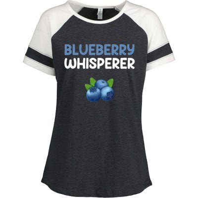 Blueberry Whisperer Blueberry Gift Enza Ladies Jersey Colorblock Tee