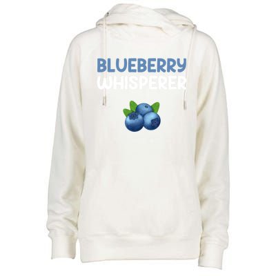 Blueberry Whisperer Blueberry Gift Womens Funnel Neck Pullover Hood