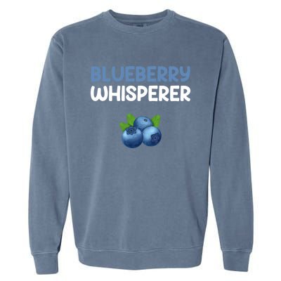 Blueberry Whisperer Blueberry Gift Garment-Dyed Sweatshirt