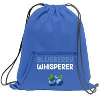 Blueberry Whisperer Blueberry Gift Sweatshirt Cinch Pack Bag