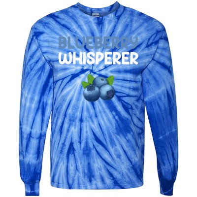 Blueberry Whisperer Blueberry Gift Tie-Dye Long Sleeve Shirt