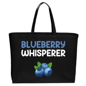 Blueberry Whisperer Blueberry Gift Cotton Canvas Jumbo Tote