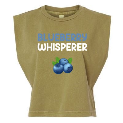 Blueberry Whisperer Blueberry Gift Garment-Dyed Women's Muscle Tee