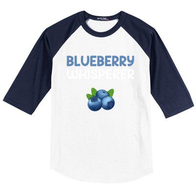 Blueberry Whisperer Blueberry Gift Baseball Sleeve Shirt