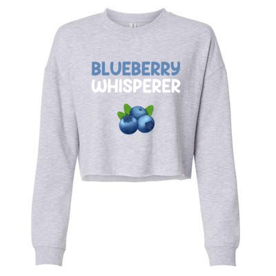 Blueberry Whisperer Blueberry Gift Cropped Pullover Crew