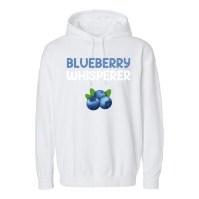 Blueberry Whisperer Blueberry Gift Garment-Dyed Fleece Hoodie