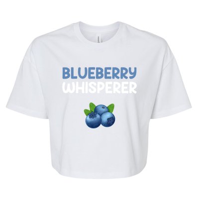 Blueberry Whisperer Blueberry Gift Bella+Canvas Jersey Crop Tee