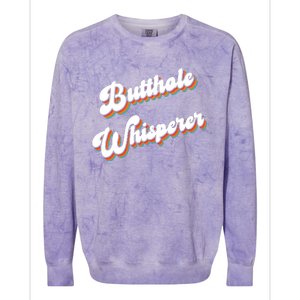 Butthole Whisperer Colorblast Crewneck Sweatshirt