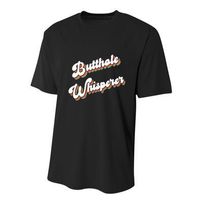 Butthole Whisperer Youth Performance Sprint T-Shirt
