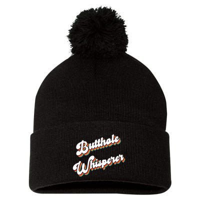 Butthole Whisperer Pom Pom 12in Knit Beanie