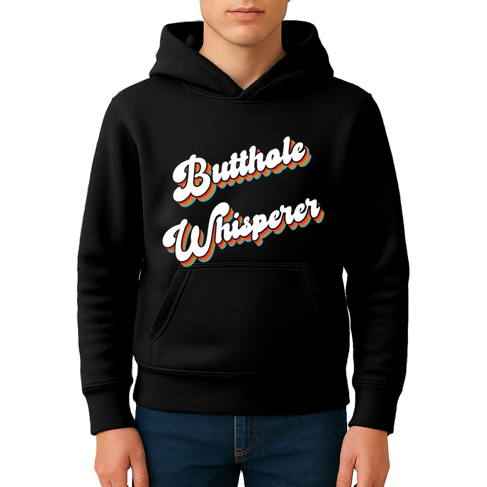 Butthole Whisperer Kids Hoodie