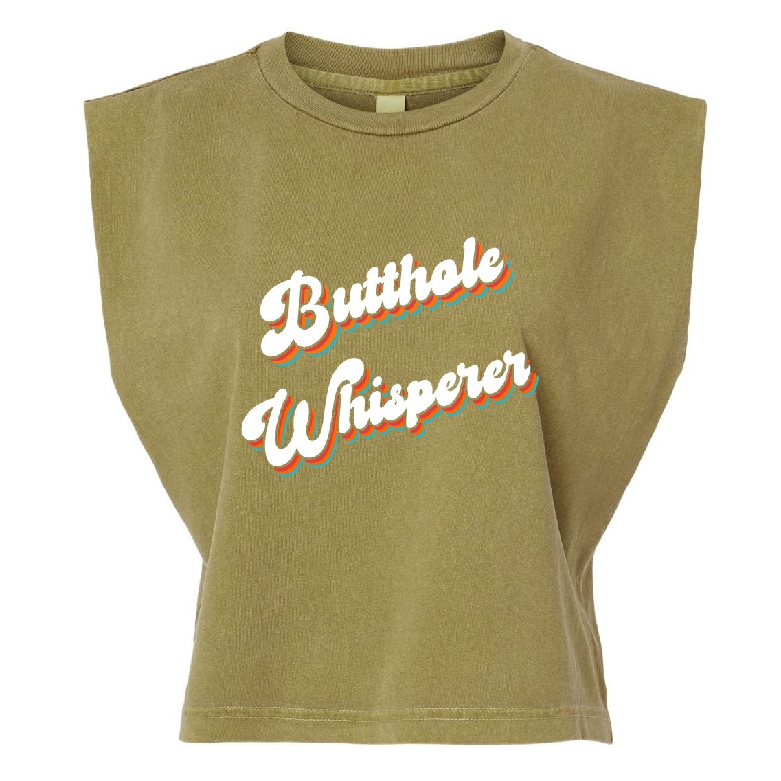 Butthole Whisperer Garment-Dyed Women's Muscle Tee