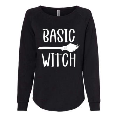 Basic Witch Broomstick Gift Womens California Wash Sweatshirt