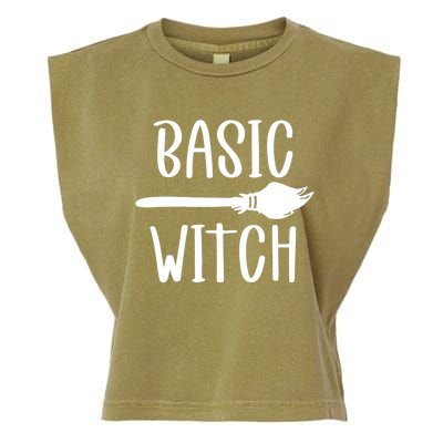 Basic Witch Broomstick Gift Garment-Dyed Women's Muscle Tee