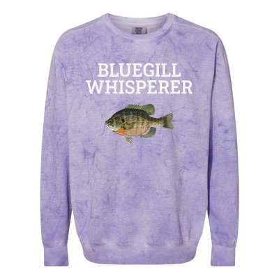 Bluegill Whisperer Bluegill Fishing Colorblast Crewneck Sweatshirt