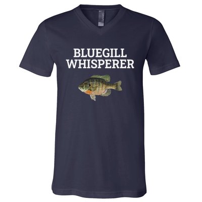 Bluegill Whisperer Bluegill Fishing V-Neck T-Shirt